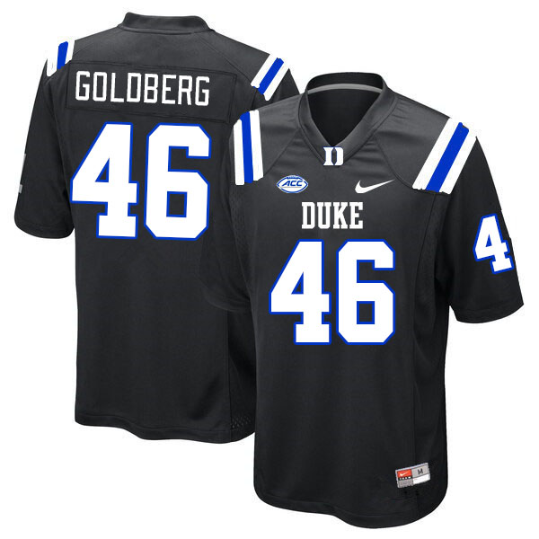 Men #46 Will Goldberg Duke Blue Devils College Football Jerseys Stitched-Black